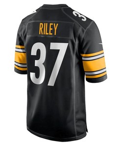 Elijah Riley Pittsburgh Steelers Game Player Jersey - Black