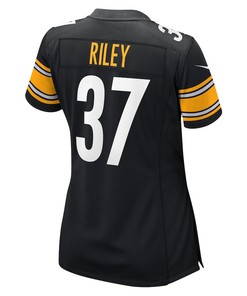 Elijah Riley Pittsburgh Steelers Women's Game Player Jersey - Black