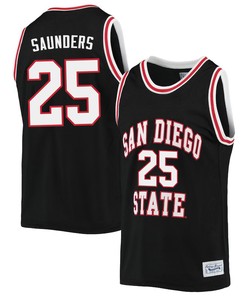 Elijah Saunders 25 San Diego State Aztecs 2023 Basketball Jersey- Men Black