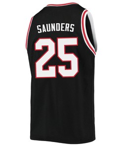Elijah Saunders 25 San Diego State Aztecs 2023 Basketball Jersey- Men Black