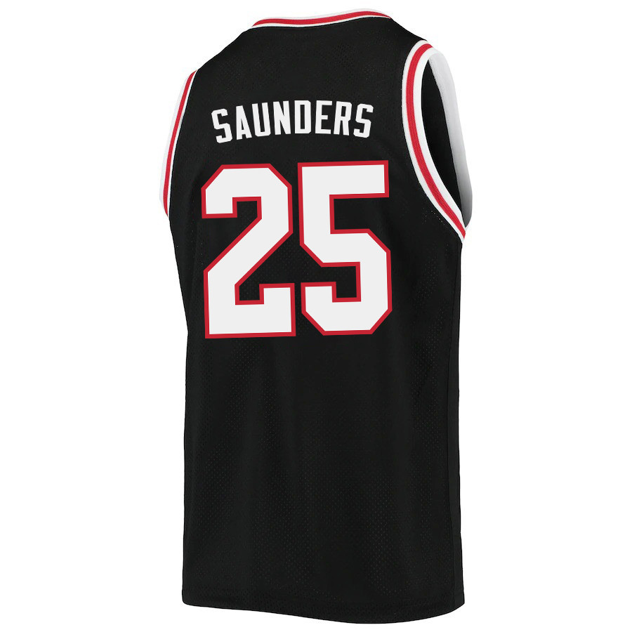 Elijah Saunders 25 San Diego State Aztecs 2023 Basketball Jersey- Men Black