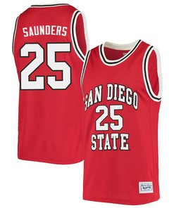 Elijah Saunders 25 San Diego State Aztecs 2023 Basketball Jersey- Men Red