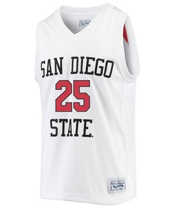 Elijah Saunders 25 San Diego State Aztecs 2023 Basketball Jersey- Men White