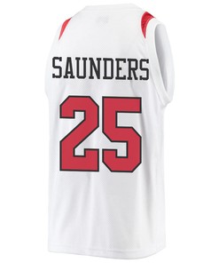 Elijah Saunders 25 San Diego State Aztecs 2023 Basketball Jersey- Men White