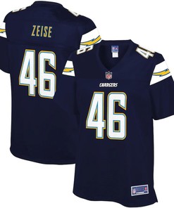 Elijah Zeise Los Angeles Chargers Nfl Pro Line Womens Team Player Jersey - Navy