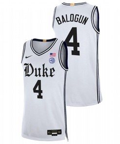 Elizabeth Balogun 4 Duke Blue Devils 2023 Cameron Brotherhood Limited Basketball Men Jersey - White