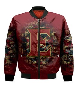 Elon Phoenix Bomber Jacket Camouflage Vintage  - NCAA