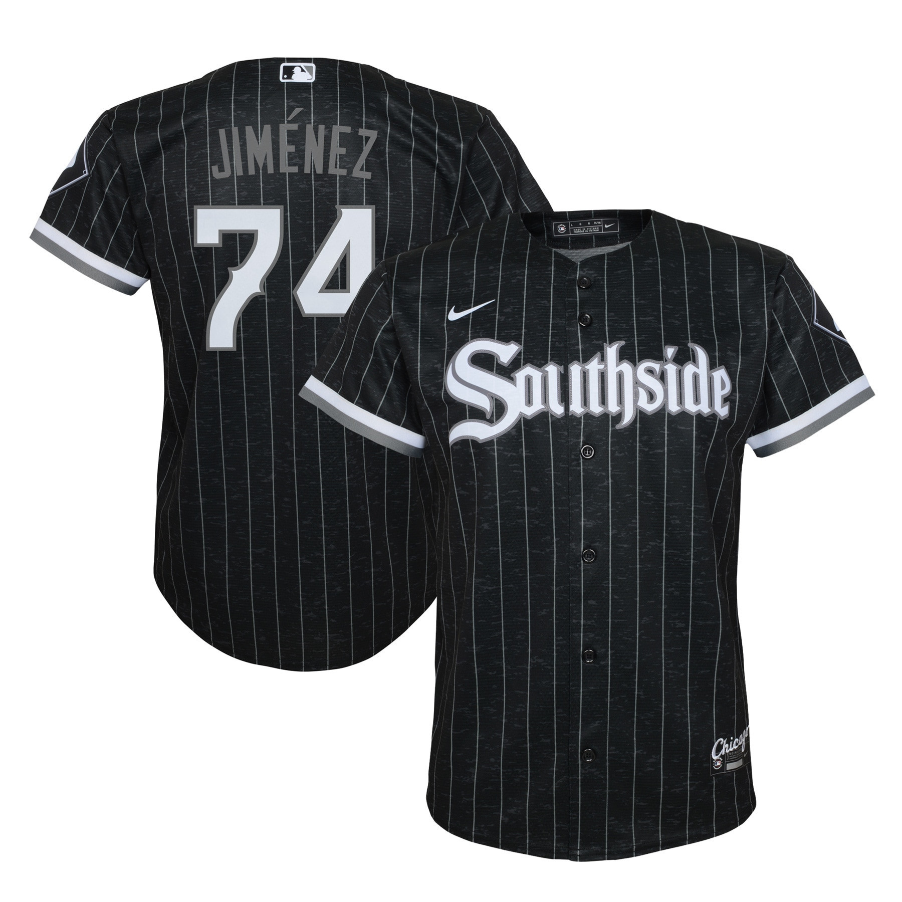 Eloy Jimenez Chicago White Sox 2021 City Connect Replica Player Jersey - Black Mlb