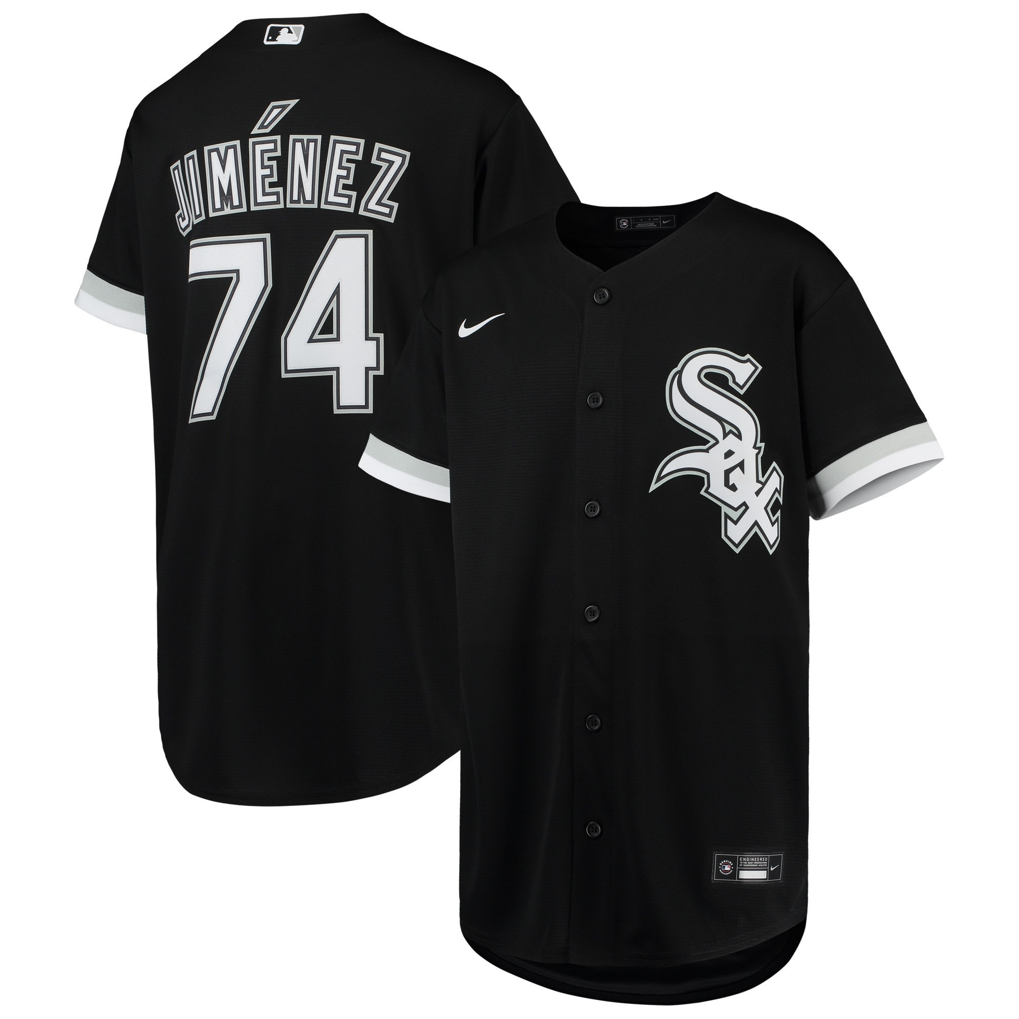 Eloy Jimenez Chicago White Sox Alternate Replica Player Jersey - Black Mlb
