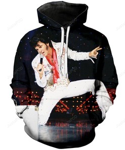 Elvis Presley Style 1 3D Hoodie Zip Hoodie
