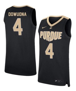 Emmanuel Dowuona 4 Purdue Boilermakers Elite Basketball Men Jersey - Black