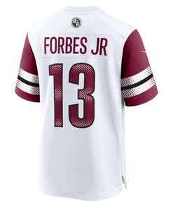 Emmanuel Forbes Jr. 13 Washington Commanders Away Game Jersey - White