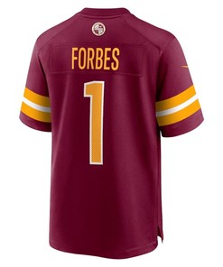 Emmanuel Forbes Washington Commanders 2023 NFL Draft First Round Pick Game Jersey