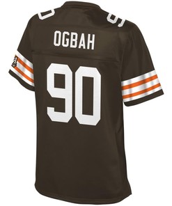 Emmanuel Ogbah Cleveland Browns Nfl Pro Line Womens Historic Logo Player Jersey - Brown