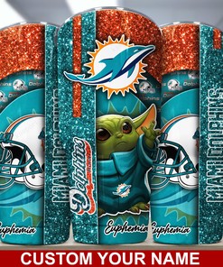 Engraved Miami Dolphins Tumbler for NFL Fans