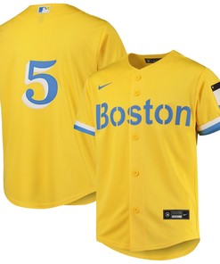 Enrique Hernandez Boston Red Sox 2021 City Connect Replica Player Jersey - Gold Mlb