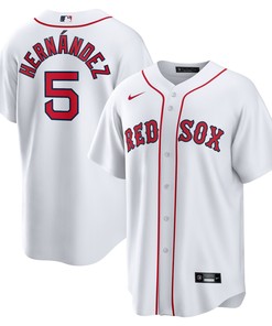 Enrique Hernandez Boston Red Sox Home Official Replica Player Jersey - White Mlb
