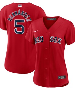 Enrique Hernandez Boston Red Sox Womens Alternate Replica Player Jersey Red Mlb