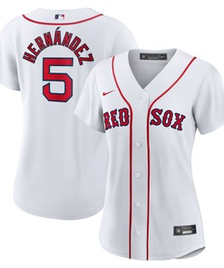 Enrique Hernandez Boston Red Sox Womens Home Replica Player Jersey White Mlb