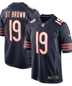 Equanimeous St. Brown Chicago Bears Game Player Jersey - Navy