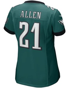 Eric Allen 21 Philadelphia Eagles Women's Game Retired Player Jersey - Midnight Green