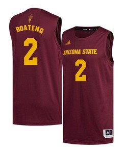 Eric Boateng 2 Arizona State Sun Devils Basketball Men Jersey - Maroon