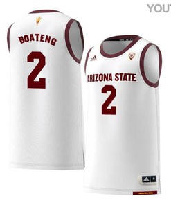 Eric Boateng 2 Arizona State Sun Devils Retro Basketball Youth Jersey - White