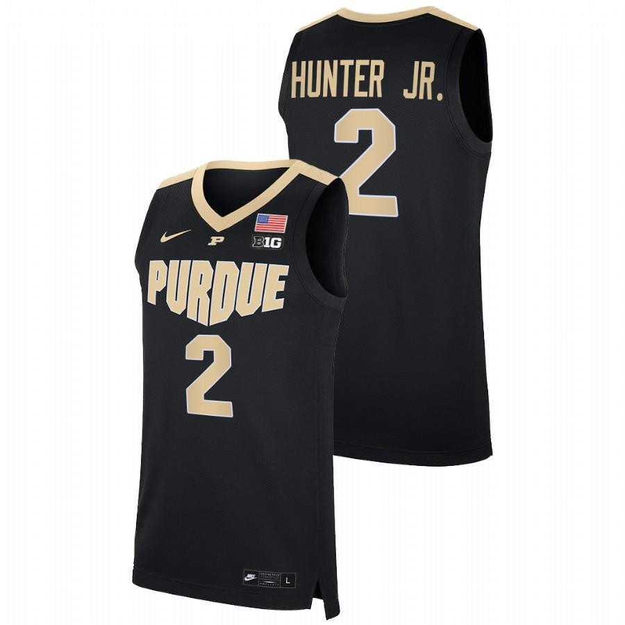 Eric Hunter Jr. 2 Purdue Boilermakers 2023 College Basketball Men Jersey - Black