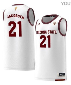 Eric Jacobsen 21 Arizona State Sun Devils Retro Basketball Youth Jersey - White