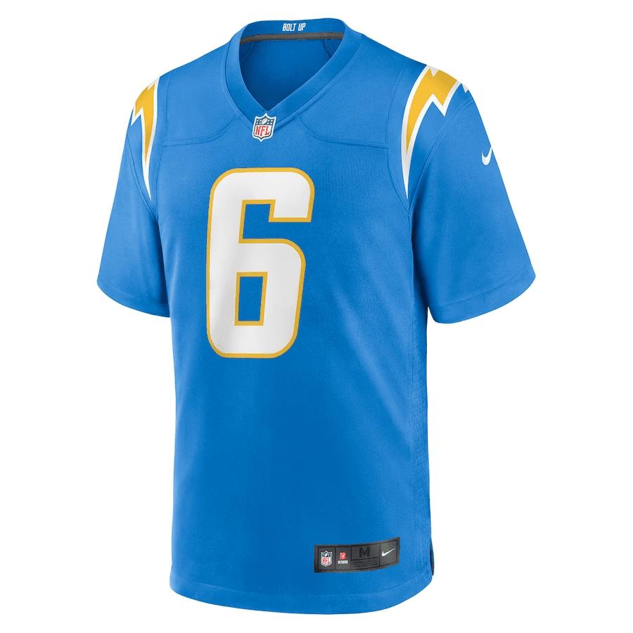 Eric Kendricks 6 Los Angeles Chargers Men Game Jersey - Powder Blue