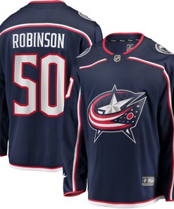 Eric Robinson Columbus Blue Jackets Fanatics Branded Home Breakaway Player Jersey - Navy Nhl