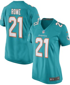 Eric Rowe Miami Dolphins Womens Game Jersey - Aqua Nfl
