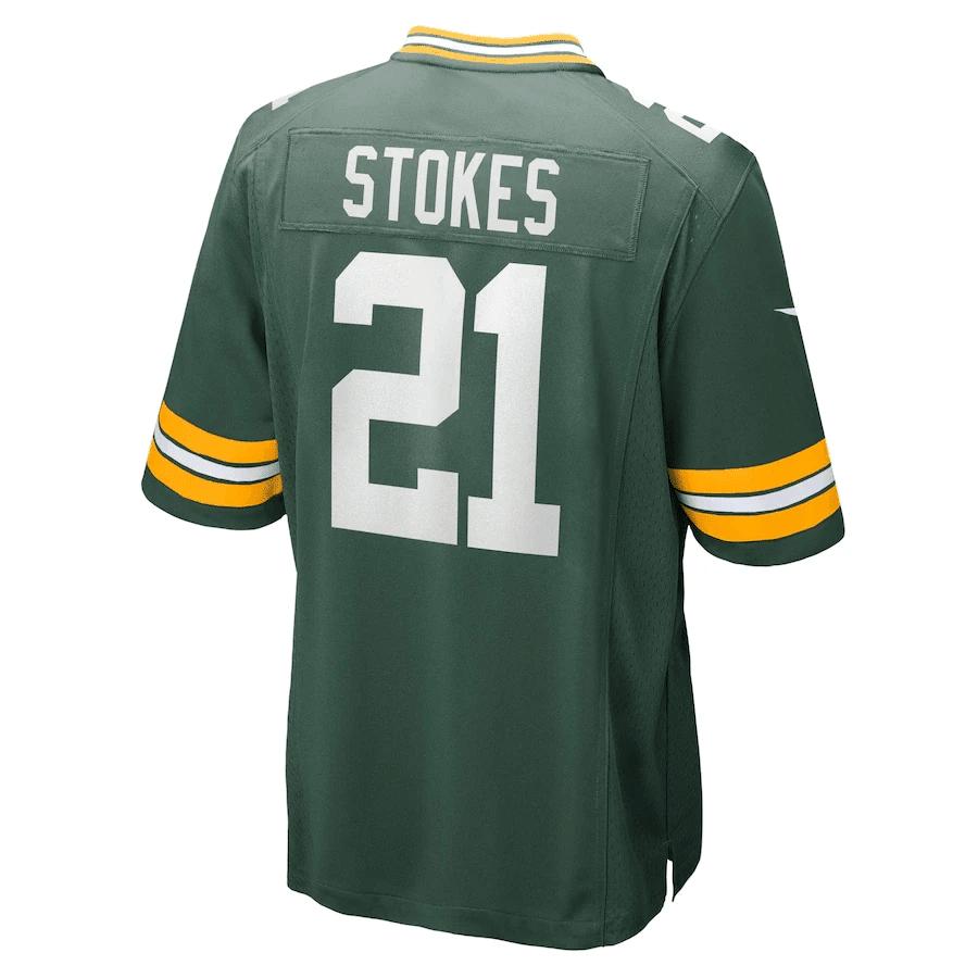 Eric Stokes 21 Green Bay Packers Game Jersey - Green