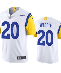 Eric Weddle 20 Los Angeles Rams White Vapor Limited Jersey