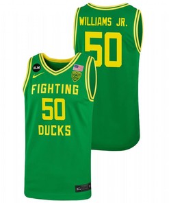 Eric Williams Jr. 50 Oregon Ducks 2022 Throwback Jersey College Basketball Green