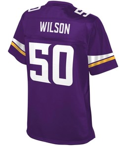 Eric Wilson Minnesota Vikings Nfl Pro Line Womens Team Color Jersey - Purple