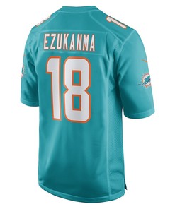 Erik Ezukanma Miami Dolphins Game Player Jersey - Aqua