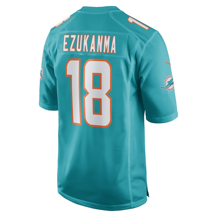 Erik Ezukanma Miami Dolphins Game Player Jersey - Aqua