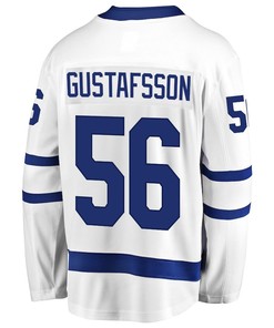 Erik Gustafsson 56 Toronto Maple Leafs Stanley Cup 2023 Playoffs Patch Away Breakaway Men Jersey - White