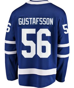 Erik Gustafsson 56 Toronto Maple Leafs Stanley Cup 2023 Playoffs Patch Home Breakaway Men Jersey - Blue