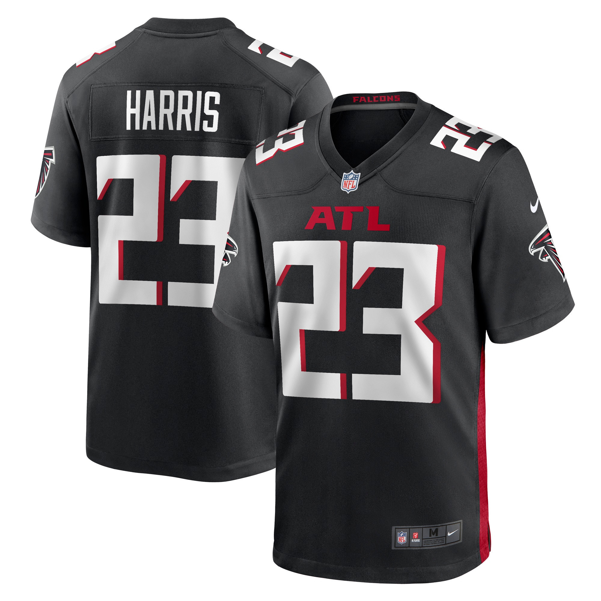 Erik Harris Atlanta Falcons Game Player Jersey - Black Nfl