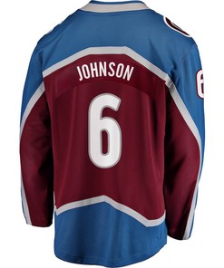 Erik Johnson 6 Colorado Avalanche Stanley Cup 2023 Playoffs Patch Home Breakaway Men Jersey - Burgundy