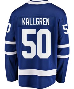 Erik Kallgren 50 Toronto Maple Leafs Stanley Cup 2023 Playoffs Patch Home Breakaway Men Jersey - Blue
