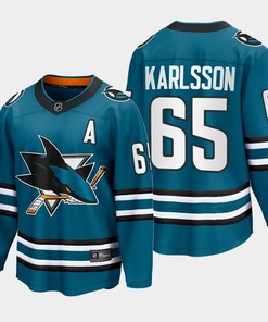 Erik Karlsson 65 San Jose Sharks 2022-23 Home The Evolve Teal Jersey