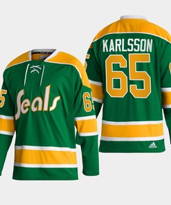 Erik Karlsson 65 San Jose Sharks Green Reverse Retro 2.0 Jersey 2022-23