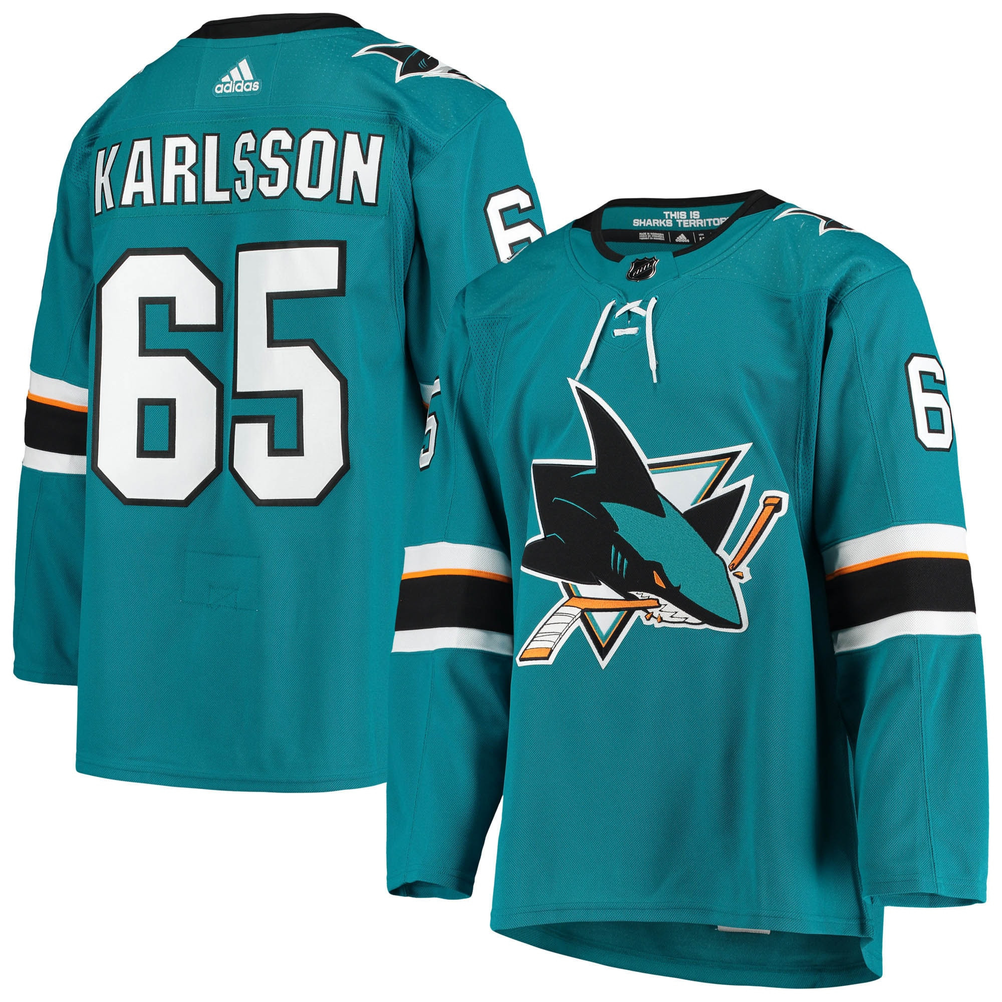 Erik Karlsson San Jose Sharks Adidas Alternate Authentic Player Jersey - Teal Nhl