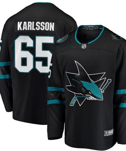 Erik Karlsson San Jose Sharks Fanatics Branded Breakaway Alternate Player Jersey Black Nhl