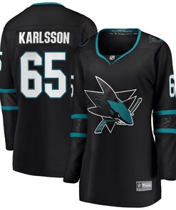 Erik Karlsson San Jose Sharks Fanatics Branded Womens Alternate Premier Breakaway Player Jersey Black Nhl