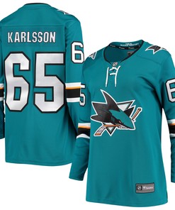 Erik Karlsson San Jose Sharks Fanatics Branded Womens Breakaway Home Player Jersey - Teal Nhl