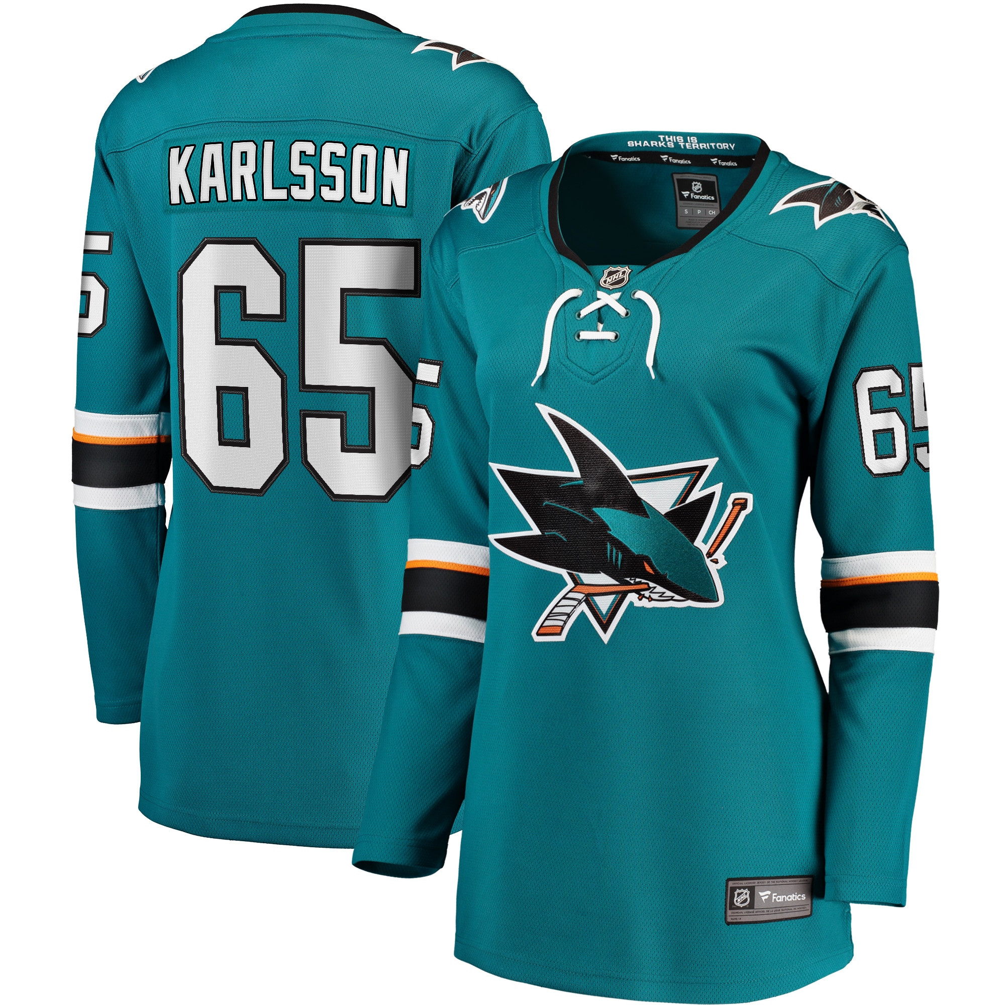 Erik Karlsson San Jose Sharks Fanatics Branded Womens Home Premier Breakaway Player Jersey - Teal Nhl
